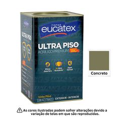 EUCATEX ULTRA PISO ACRI PRE CONCRETO 18L - 01637 - GS Tintas