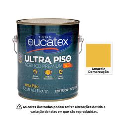 EUCATEX ULTRA PISO ACRI PRE AMARELO DEMARCACAO 3,6... - GS Tintas