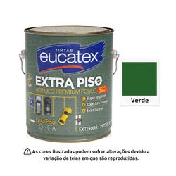 EUCATEX EXTRA PISO ACR PREMIUM FOSCO VERDE 3,6L - ... - GS Tintas