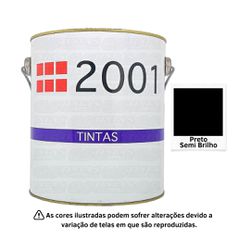 2001 ESMALTE SINTETICO PRETO SEMI BRILHO 3,6L - 03... - GS Tintas