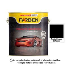 FARBEN ESM SINTETICO PRETO CH S/FOSCO 3,6L - 03081 - GS Tintas