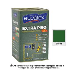 EUCATEX EXTRA PISO ACRI PRE FOSCO VERDE 18L - 0305 - GS Tintas