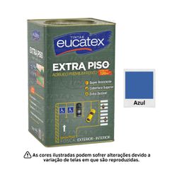 EUCATEX EXTRA PISO ACRI PRE FOSCO AZUL 18L - 02390 - GS Tintas