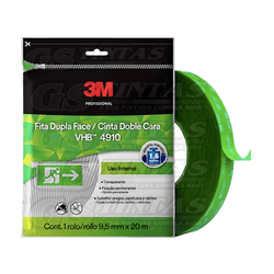 3M FITA DUPLA FACE TRANSPARENTE VHB 4910 9,5MMX20M... - GS Tintas