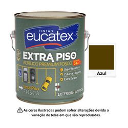 EUCATEX EXTRA PISO ACR PRE FOSCO MARROM 3,6L - 030... - GS Tintas