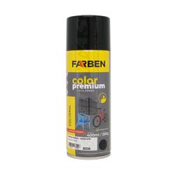 FARBEN SPRAY USO GERAL PRETO FOSCO 400ML/280G - 03... - GS Tintas