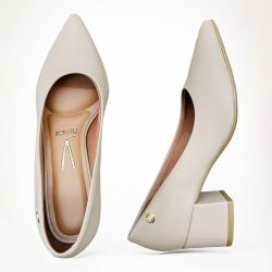 Scarpin Vizzano 1220.315 Pelica - bege - Gustavo Calçados