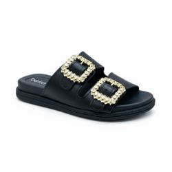 Chinelo Beira Rio ref. 8528.102.9569 - preto - Gustavo Calçados