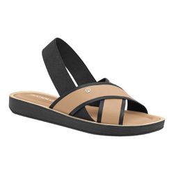 Sandália Piccadillly ref. 377005 - preto/dourado - Gustavo Calçados