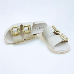 Chinelo Beira Rio ref. 8528.102.9569 - off white - Gustavo Calçados