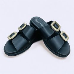 Chinelo Beira Rio ref. 8528.102.9569 - preto - Gustavo Calçados