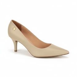 Scarpin Feminino Pelica Vizzano – Bege - Gustavo Calçados