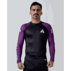 RASHGUARD MANGA COMPRIDA PURPLE BELT - ALR01-Purpl - HELITZIA