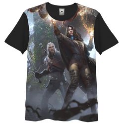 Camiseta Full 3d The Witcher Geralt de Rívia Yenne... - HELPFULL
