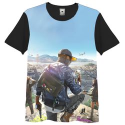 Camiseta Full 3d Watch Dogs Aiden Pearce - 1658598 - HELPFULL