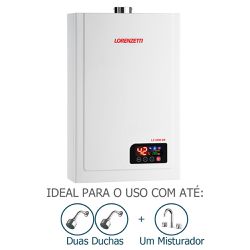 Aquecedor de Água a Gás Digital LZ 2300DE GLP Lore... - Hidralmarchi