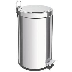 Lixeira com pedal em aço inox 12L - Tramontina - Hidráulica Tropeiro