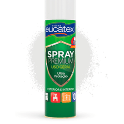 Spray Multiuso Branco Fosco 400ml - Eucatex - Hidráulica Tropeiro