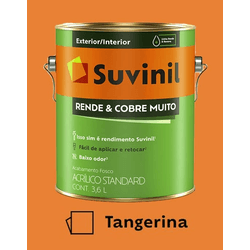 Rende e Cobre muito fosco tangerina 3,6L Suvinil - Hidráulica Tropeiro