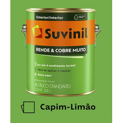 Rende e Cobre muito fosco Capim Limão 3,6L Suvinil... - Hidráulica Tropeiro