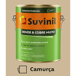 Rende e Cobre muito fosco Camurça 3,6L Suvinil - Hidráulica Tropeiro