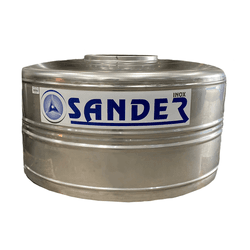 Caixa D'água Sander Inox 2.000L Compacta AC - Hidráulica Tropeiro