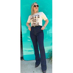 CALÇA JEANS FEMININA FLARE COM LYCRA LANÇAMENTO - ... - HILDA COSTA