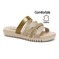CHINELO FEMININO COMFORTFLEX 2445402 SLIDE TIRA EM... - HILDA COSTA