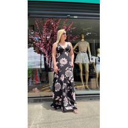 VESTIDO LARA LONGO DE ALÇA ESTAMPADO LANÇAMENTO - ... - HILDA COSTA