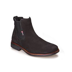 Bota Botina Chelsea Masculina Preta Nobuck - 4051... - Calçados Amarok