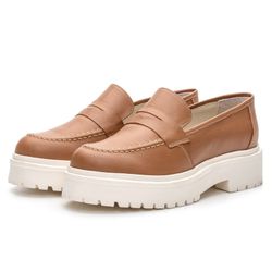 Mocassim Feminino Tratorado CARAMELO - Mister Couros