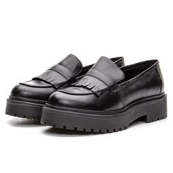 Mocassim Feminino Tratorado - Preto