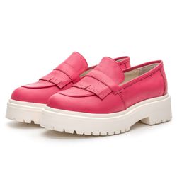 Mocassim Feminino Tratorado - Rosa - Mister Couros