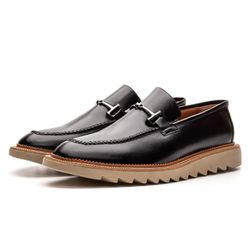 SAPATO CASUAL PREMIUM PRETO PALERMO Mod.: BG_3653 - Mister Couros