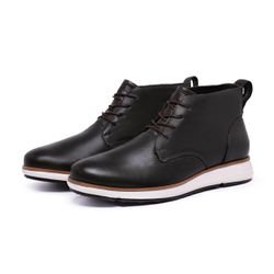 Bota Casual Ankle Boot Verde Miliar - Mister Couros