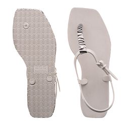 SANDALIA RASTEIRA IVY - Off White Zebra - Mister Couros