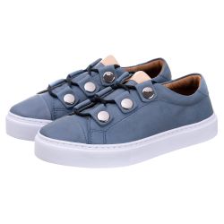 TÊNIS SABRINA - Azul Jeans - Mister Couros
