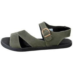 Sandalia Femina de Couro Sasha - Verde - Mister Couros