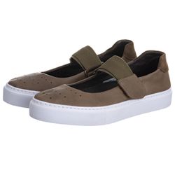 SAPATILHA FEMININA YUMI - Verde Militar - Mister Couros