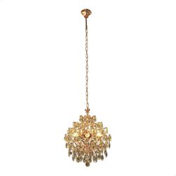 LUSTRE BERLIM 40CM ROSE GOLD CRISTAL - 12000 - BellaLuz | Lighting Store