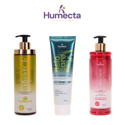 Kit Creme Hidratante, Sabonete Liquido e Pomada Ma... - Humecta 