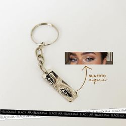 Chaveiro Plaquinha Personalizada Aço Inoxidável - IAIÁ Semijoias