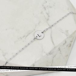 Pulseira Medalha P Fixa Personalizada Folheado em ... - IAIÁ Semijoias