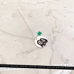 Pulseira Medalha M Personalizada Folheado em Prata... - IAIÁ Semijoias