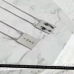 Colar Escapulário Personalizado M Folheado em Prat... - IAIÁ Semijoias