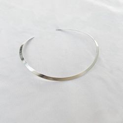 Colar Choker Aro Encaixe Folheado em Prata 925 - IAIÁ Semijoias