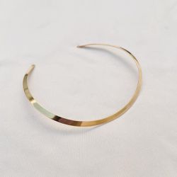 Colar Choker Aro Encaixe Folheado em Ouro 18k - IAIÁ Semijoias