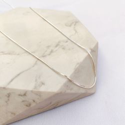 Colar Longo Diamantada Fina Folheado em Prata 925 - IAIÁ Semijoias