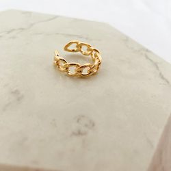 Anel Elos Folheado em Ouro 18k - IAIÁ Semijoias