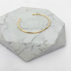 Bracelete Tubo Fino Folheado em Ouro 18k - IAIÁ Semijoias